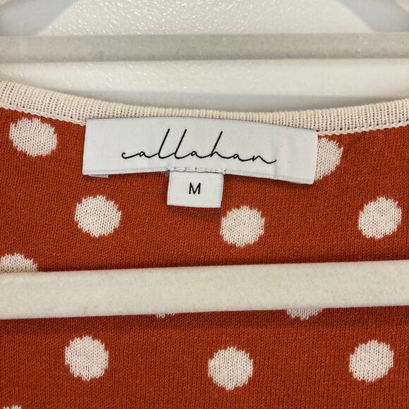 NWT Callahan Olivia Tie Front Polka Dot Sweater - Picture 4 of 10